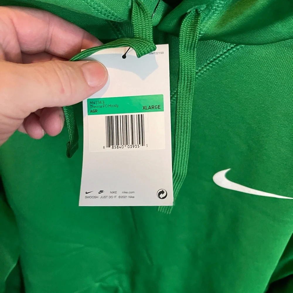 Nike X-Large Green Therma-fit Pullover Hoodie - Picture 2 of 4